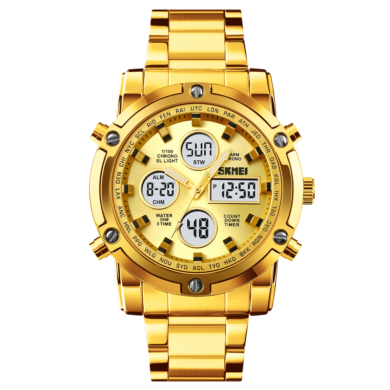 Fashionable And Stylish Steel-band Mens Watch photo 3