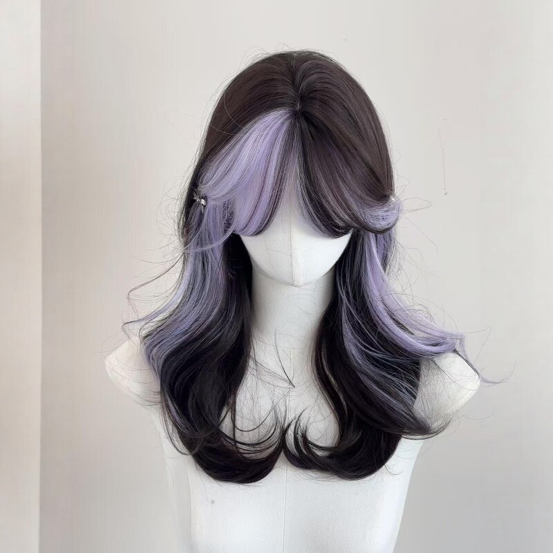 Womens Long Wig Summer Thin Style With Ombre Highlights photo 5