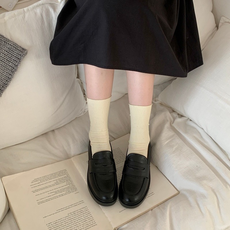 Retro European And American-style Color-block Suede Womens Shoes photo 7