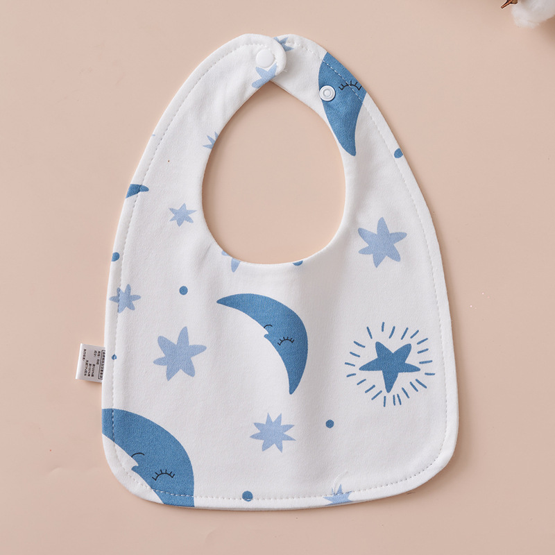 Babys Pure Cotton U-shaped Bib Waterproof Baby Bib photo 4