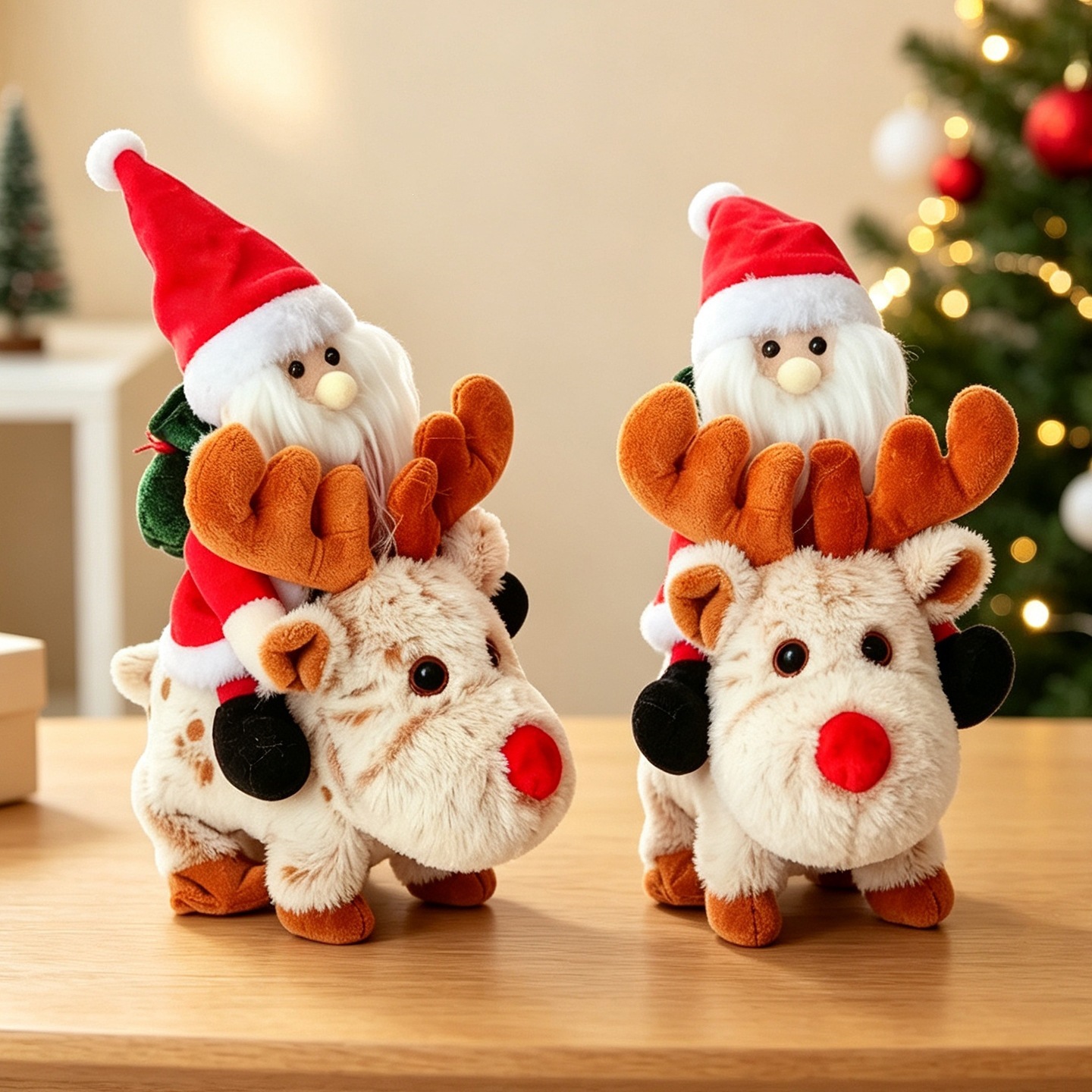 Santa Claus Riding A Reindeer Electric Toy photo 5