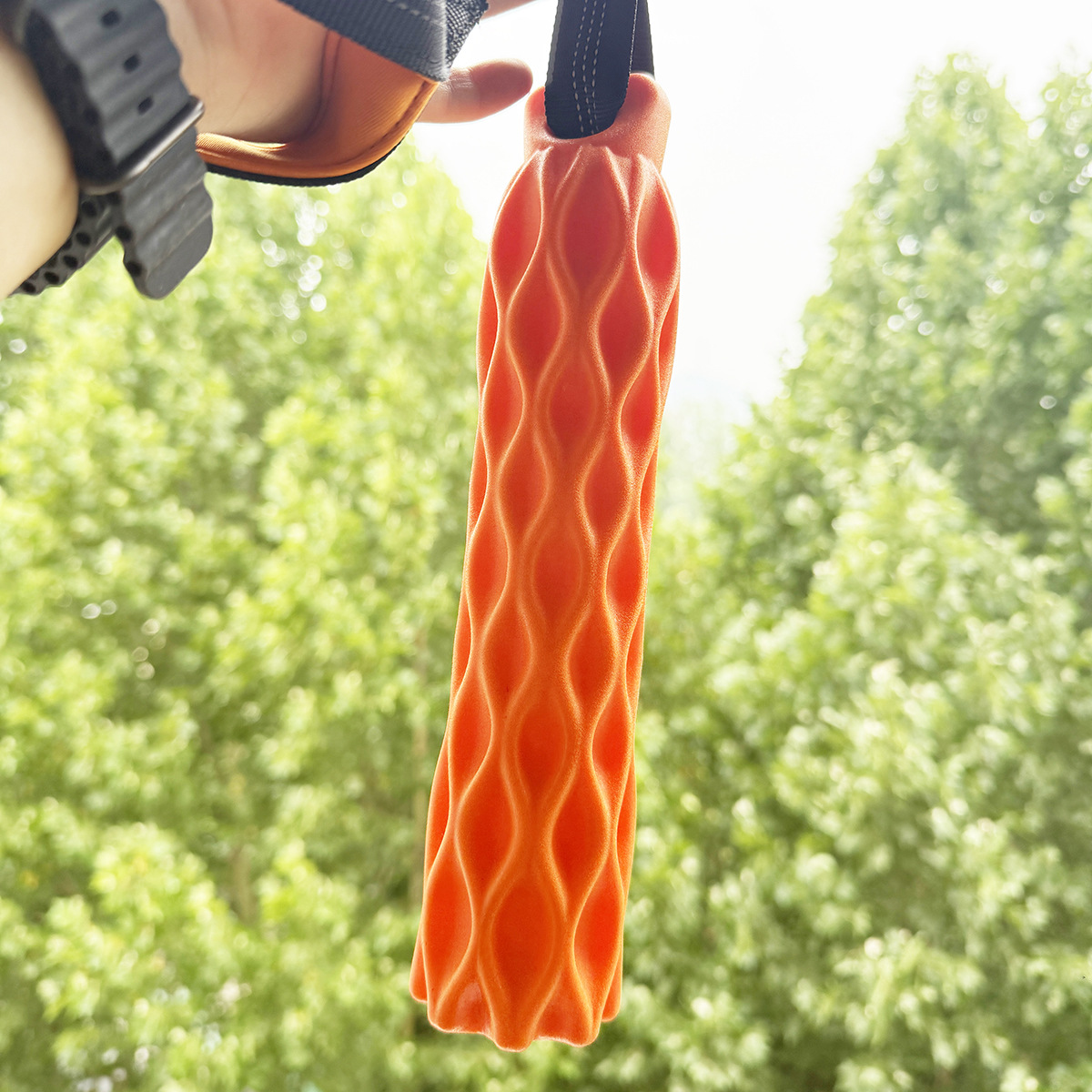 Rubber TPR Outdoor Chew Toy For Large And Small Dogs Interactive Tug-and-squeak Chew Stick photo 2