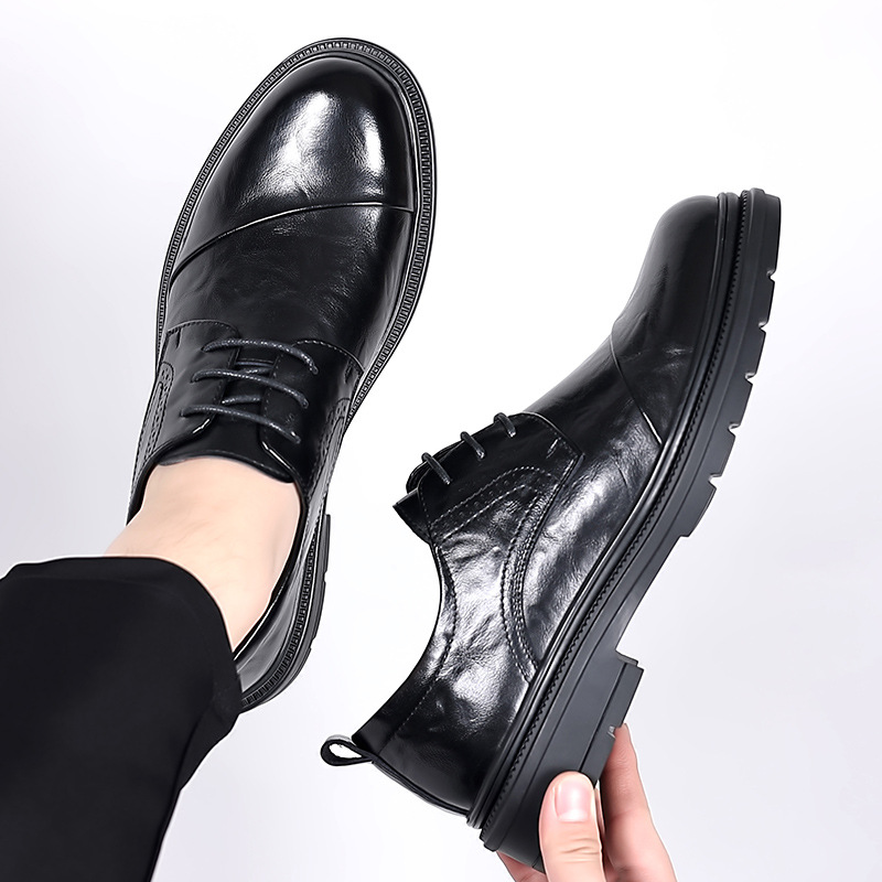 Mens Gentlemanly British-style Casual Shoes With Soft Soles photo 2
