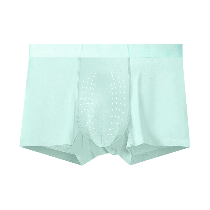 Mens Breathable Summer Thin Boxer Briefs Seamless Boxer Style photo 7