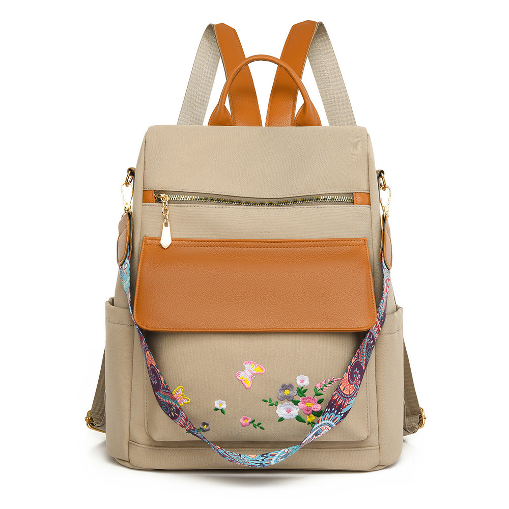 Embroidered Women's Anti-Theft Backpack photo 6