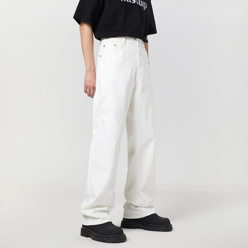 American Vintage Inspired High Street Style Loose-fit Straight-leg Stretch Pants photo 6