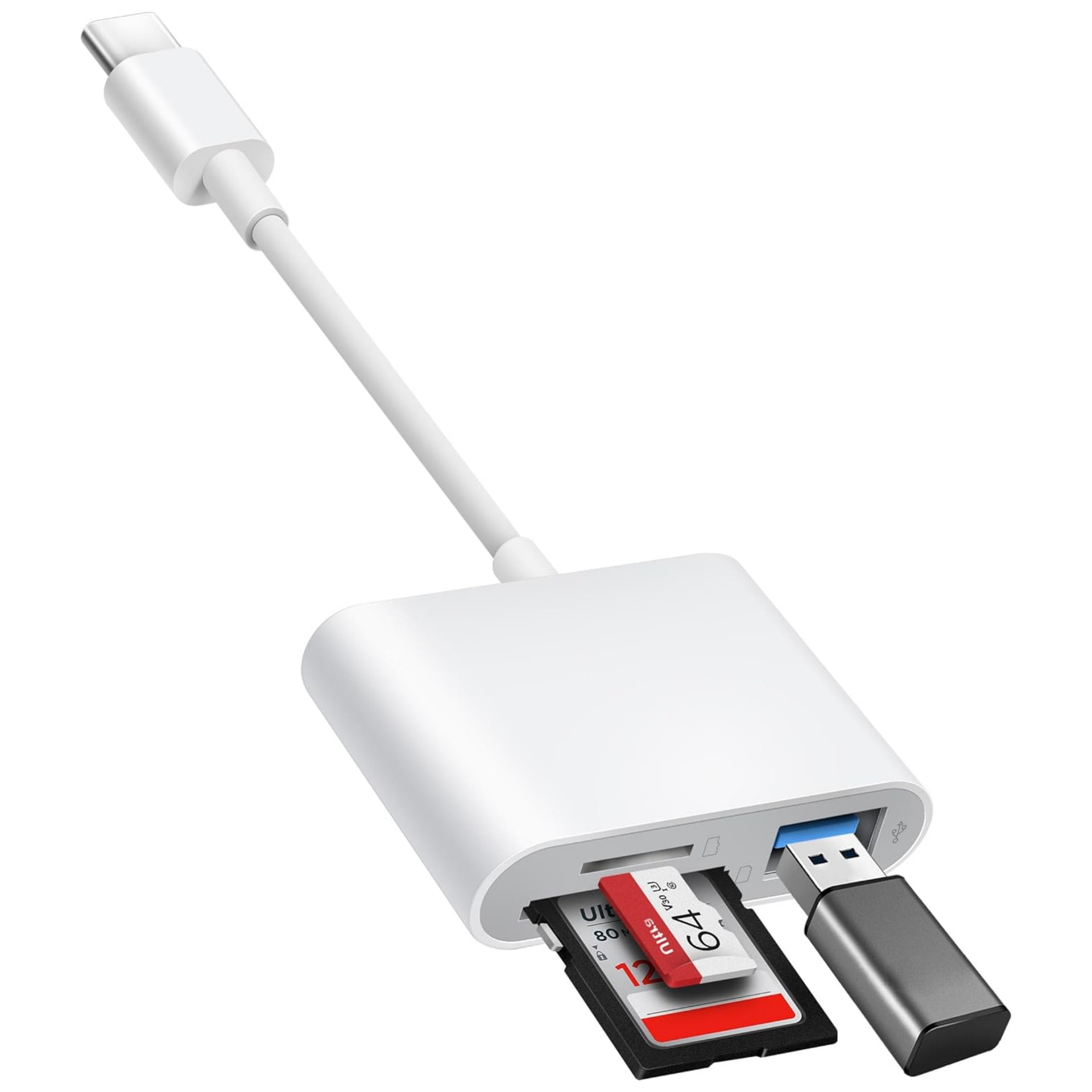 Tablet DCF Card Camera TF Card Reader U Disk 3-in-1 Memory Card Expansion photo 2