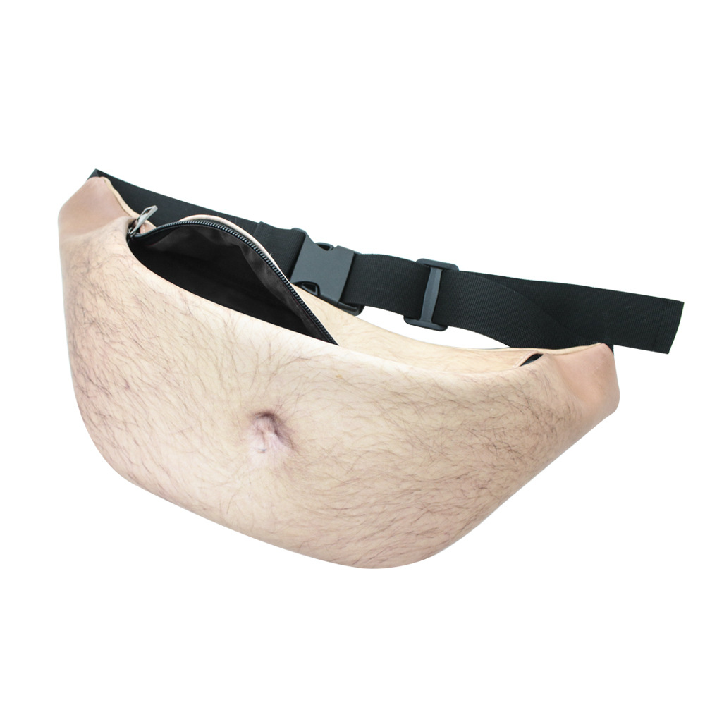 Creative Belly Waist Bag Beer Belly Leather Waist photo 8