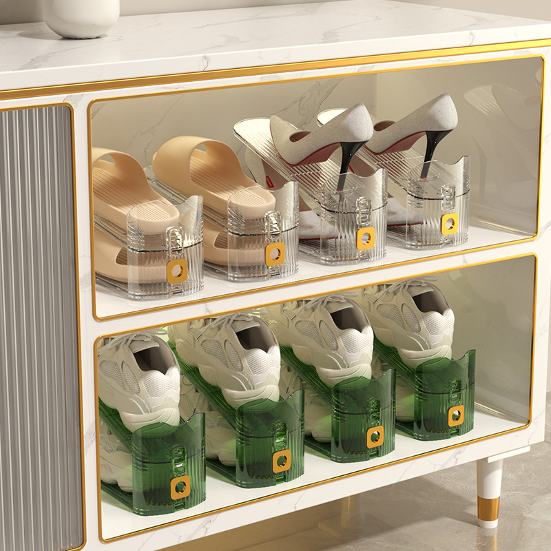 Shoe Cabinet Layered Slippers Storage Rack photo 1