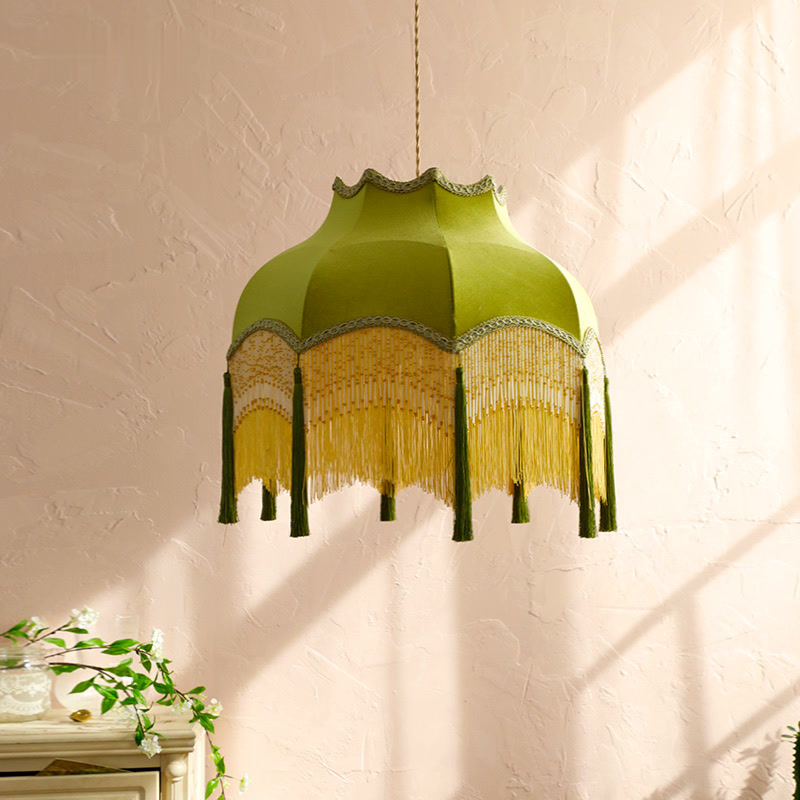 Tassel Vintage Velvet Chandelier For Dining Room And Living Room photo 7