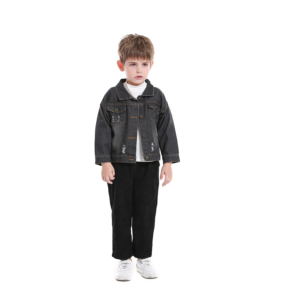 Spring Autumn New Style Casual Ripped Jacket For Boys And Girls photo 2