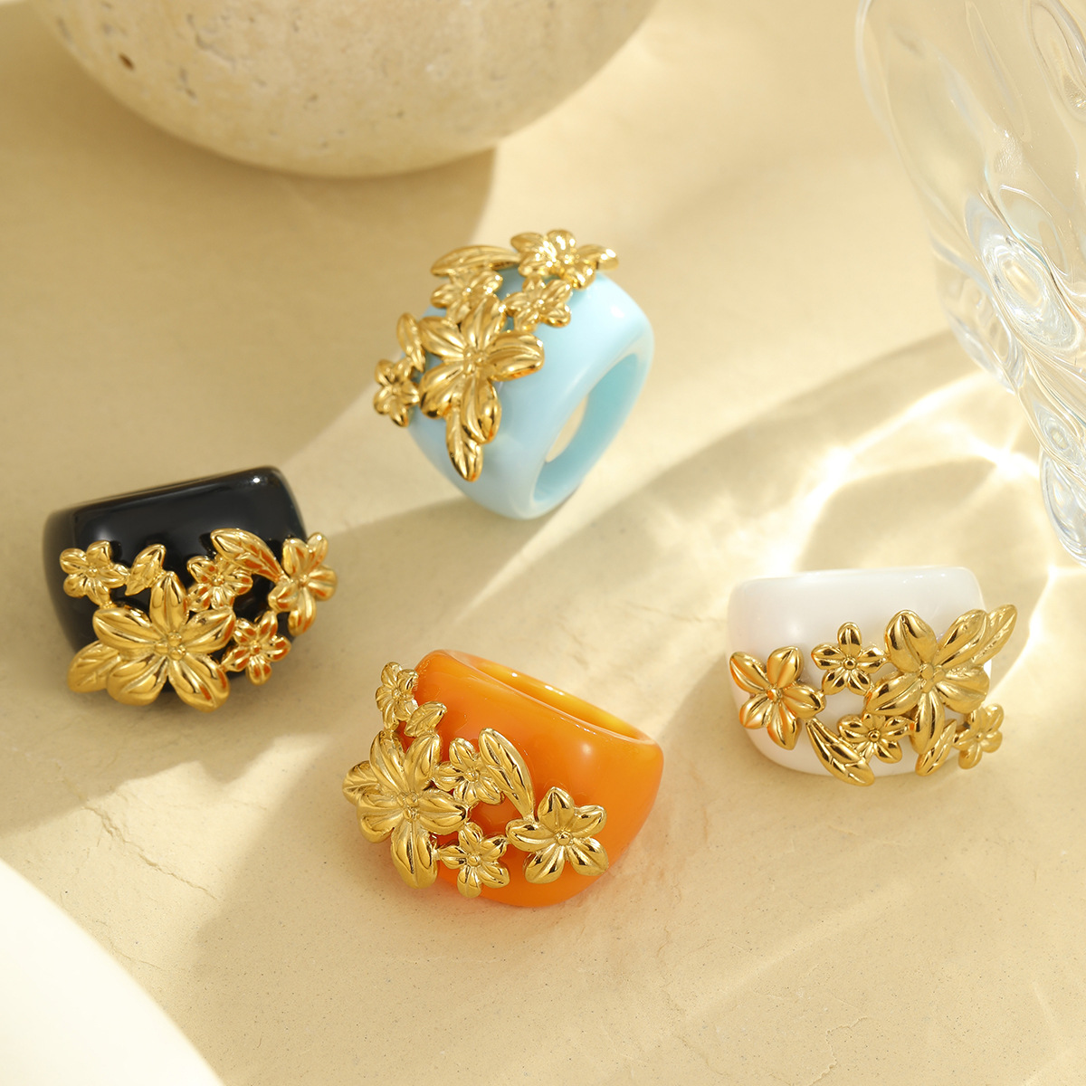 Floral-cluster Ring Sophisticated And Versatile For Women photo 7
