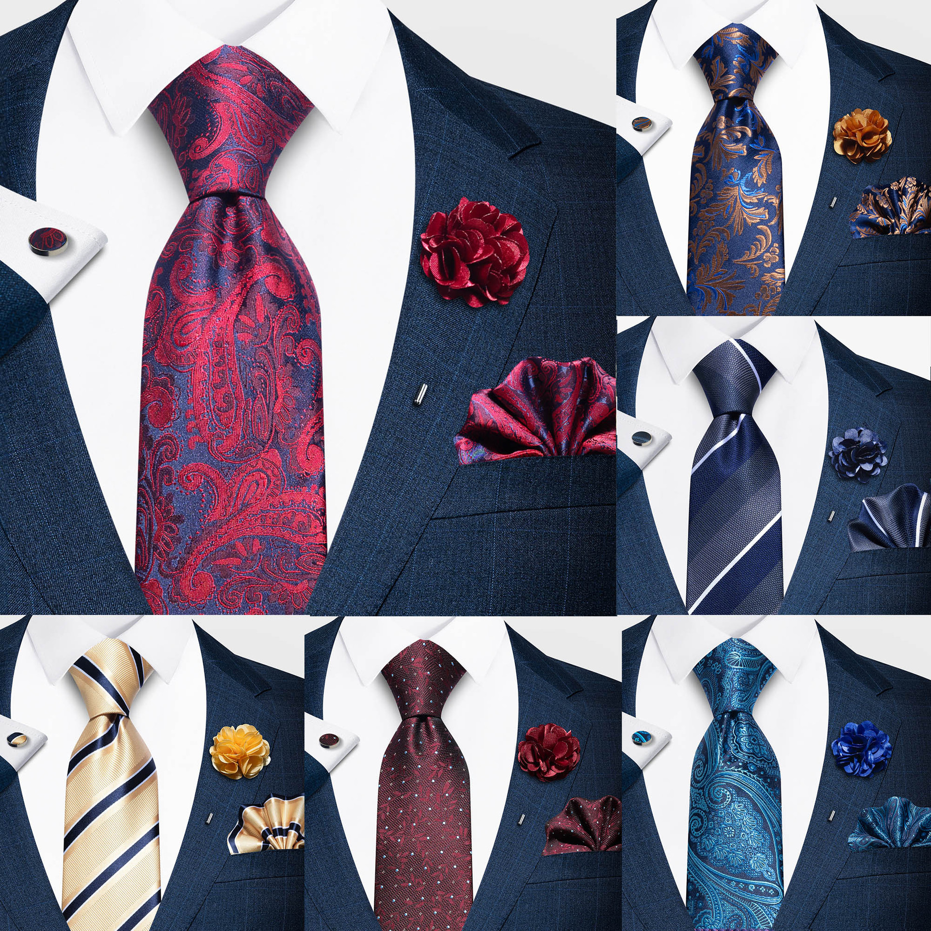 Tencel Jacquard Business Formal Necktie photo 8