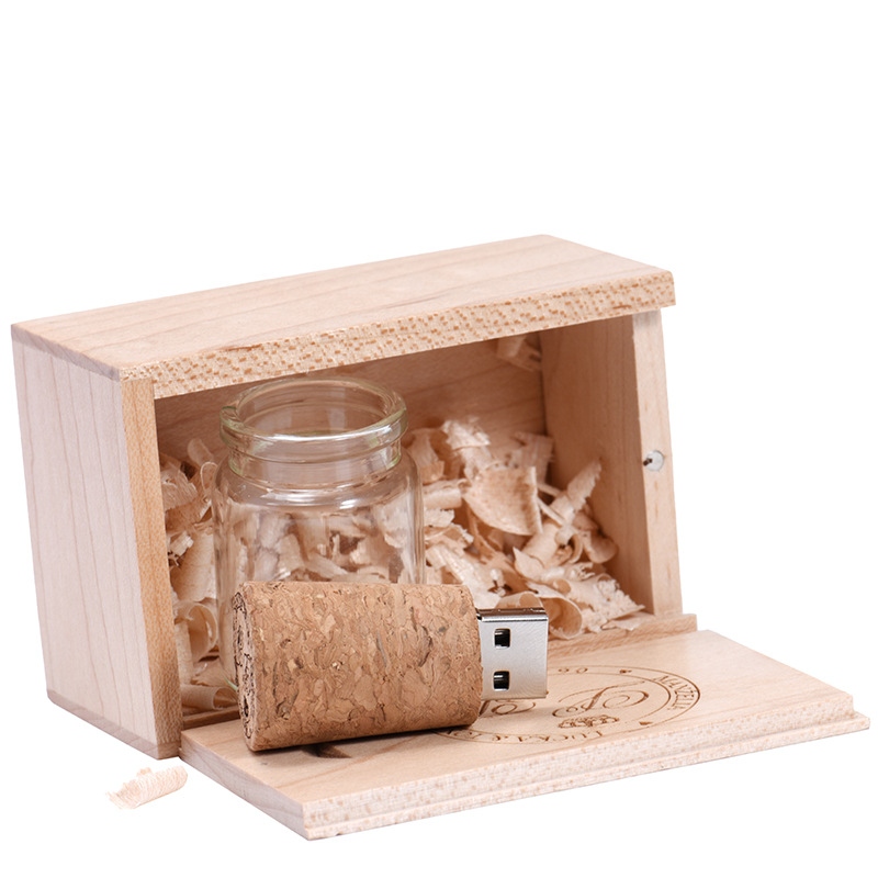 Personalized Wood Lettering Drift Bottle Storage Disk photo 3