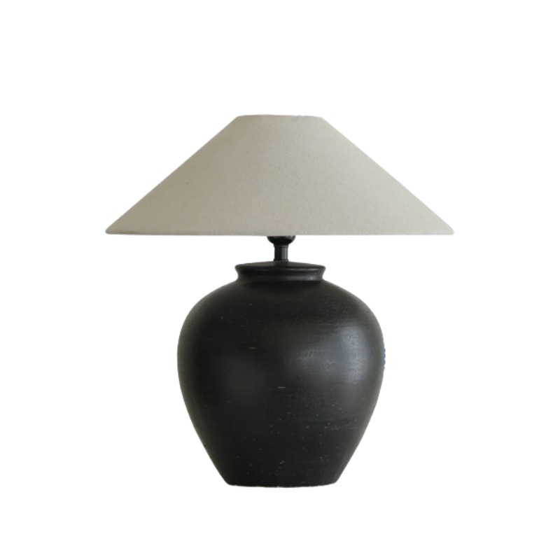 Wabi-sabi-style Ceramic Vintage Art Table Lamp photo 7