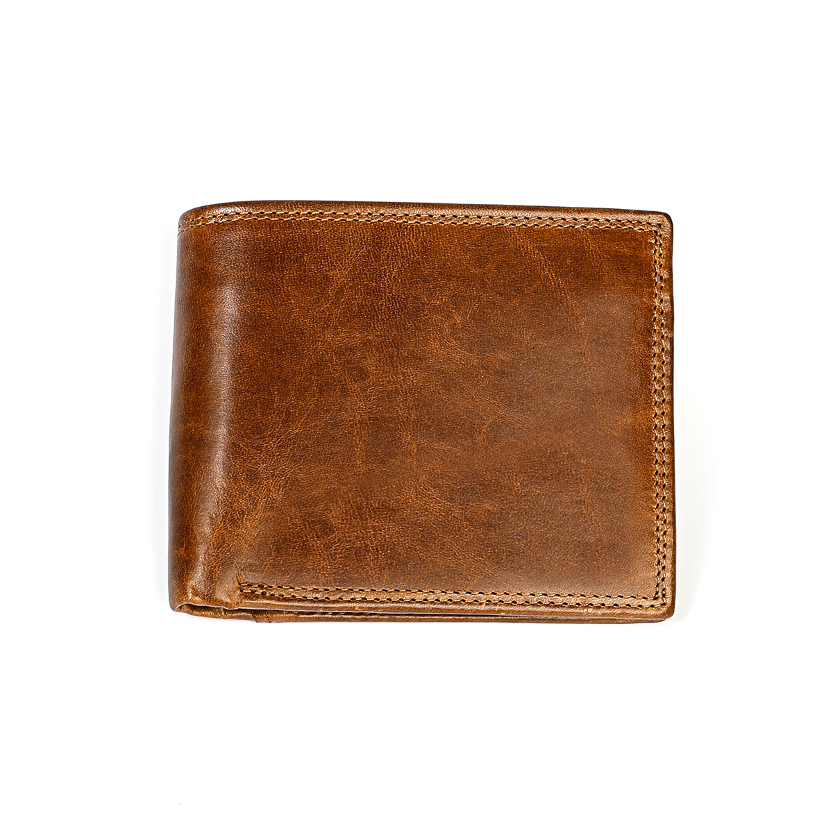 Men's First-Layer Cowhide RFID Anti-Scan Wallet photo 8