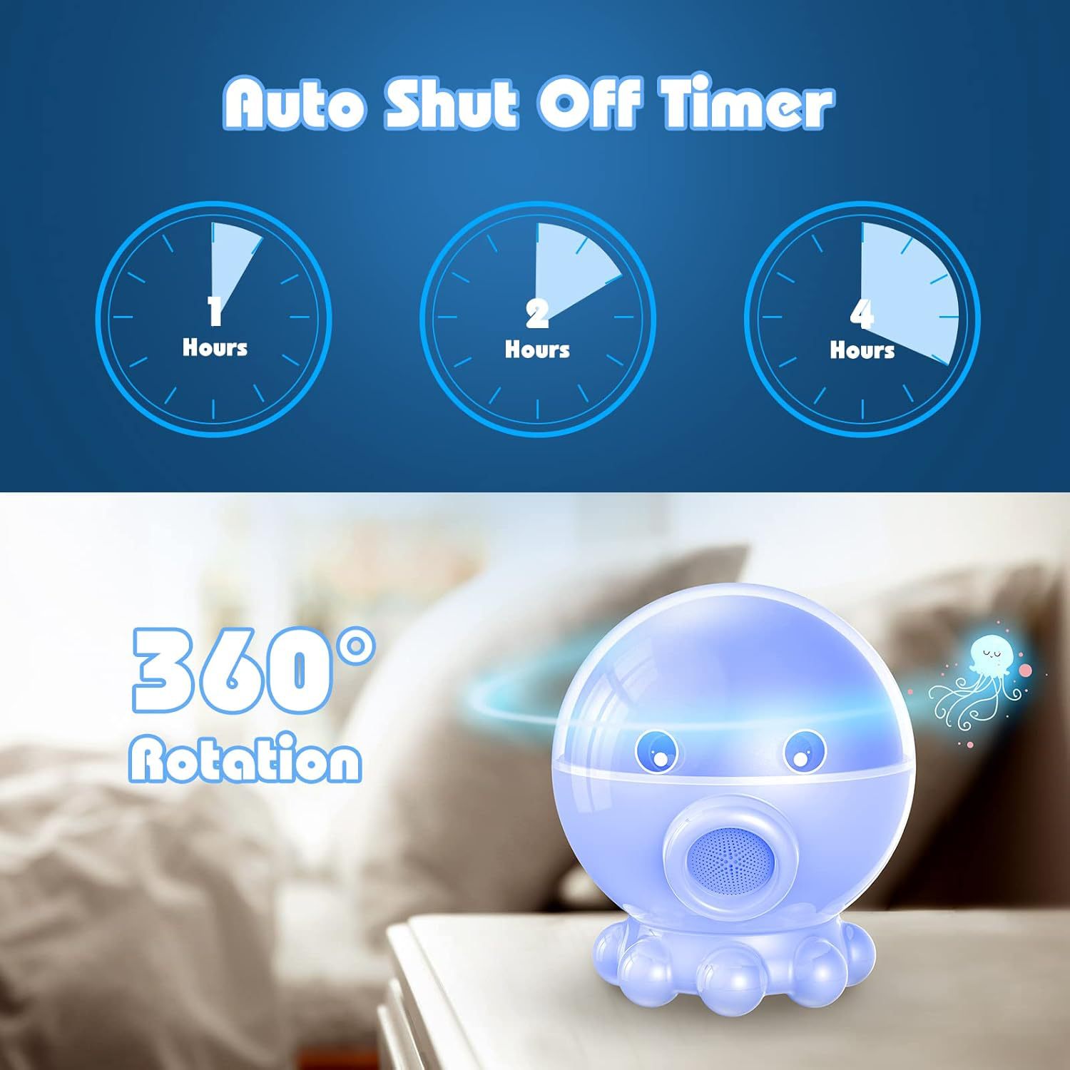 Octopus Starry Sky Light RGB Creative Remote Jellyfish Music Projection Lamp photo 6