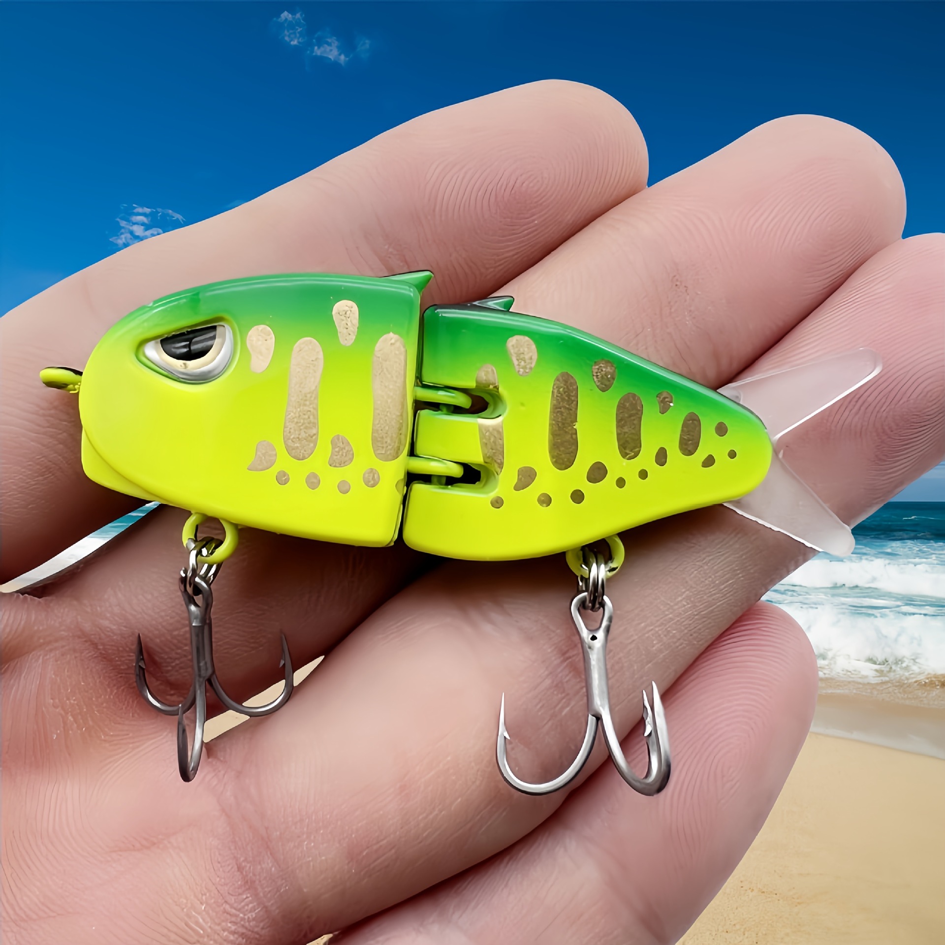 Double-section Fishing Bait Handmade photo 5