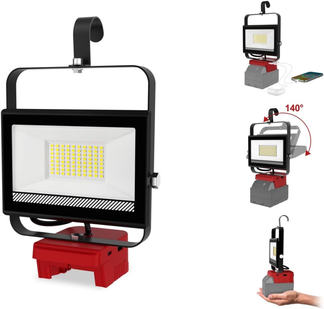 Outdoor Lithium Battery Charging Camping Light A Portable Multi-functional High-brightness Light For Work And Car Repair photo 3