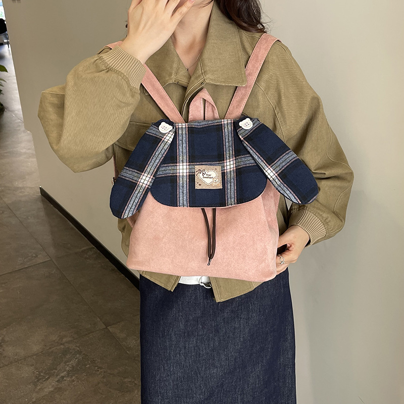 Plaid Shoulder Bag For Women Large Capacity Laid-back Style photo 3