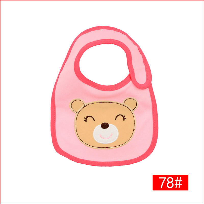 Baby Bib With Printed And Embroidered Design photo 8
