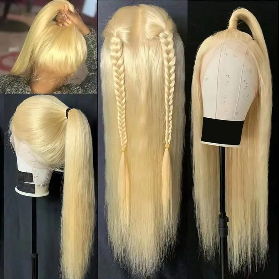 Front Lace Long Straight African Women Wig Head Cover photo 6