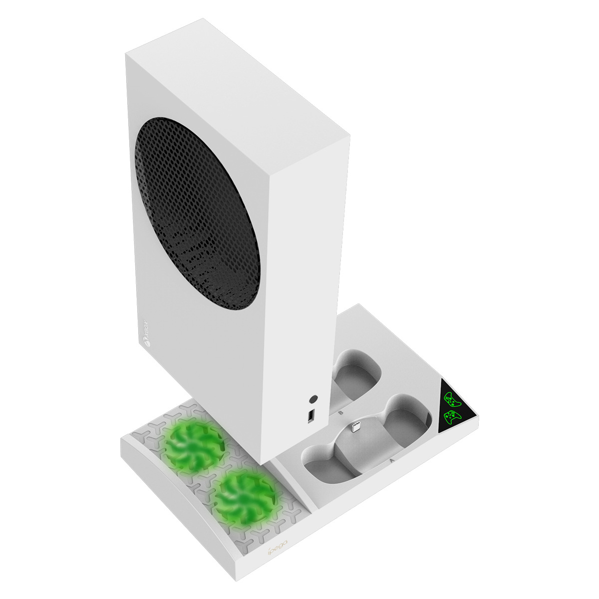 XboxSeriesS Main Engine Cooling Fan Base XSS Gamepad Dual Battery Fixed Charger With Earphone Rack photo 2