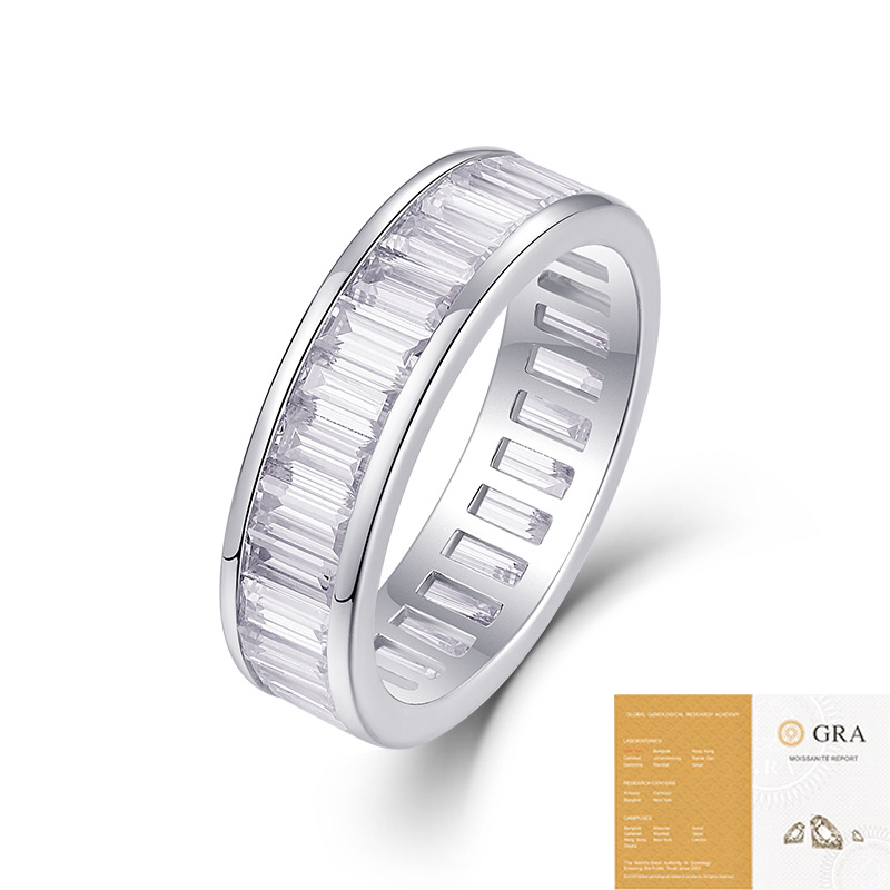 High-grade Versatile European And American Non-fading Ring Moissanite Women photo 2