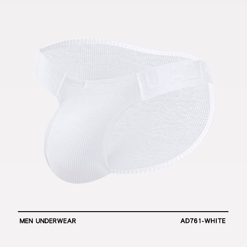 Low-rise High-cut Bulge-enhancing Solid-color Sports Briefs photo 4