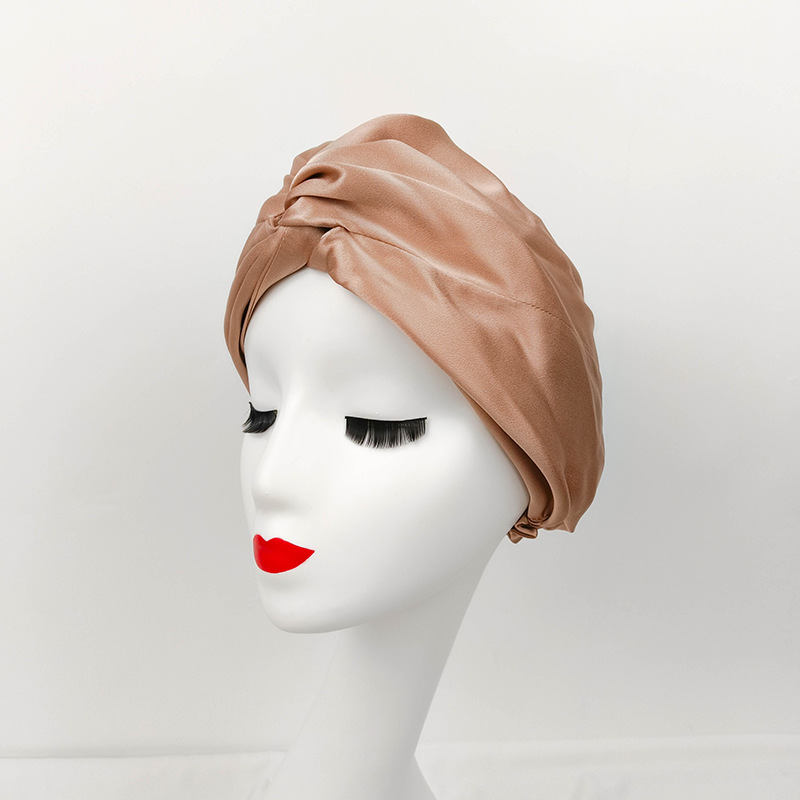 Double Layer Heavy-duty Silk Sleeping Hat photo 5