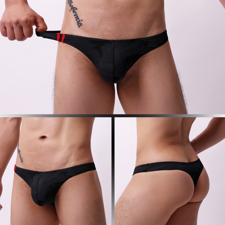 Mens Moisture-Wicking Low-Rise Underwear With Cartoon Print photo 7