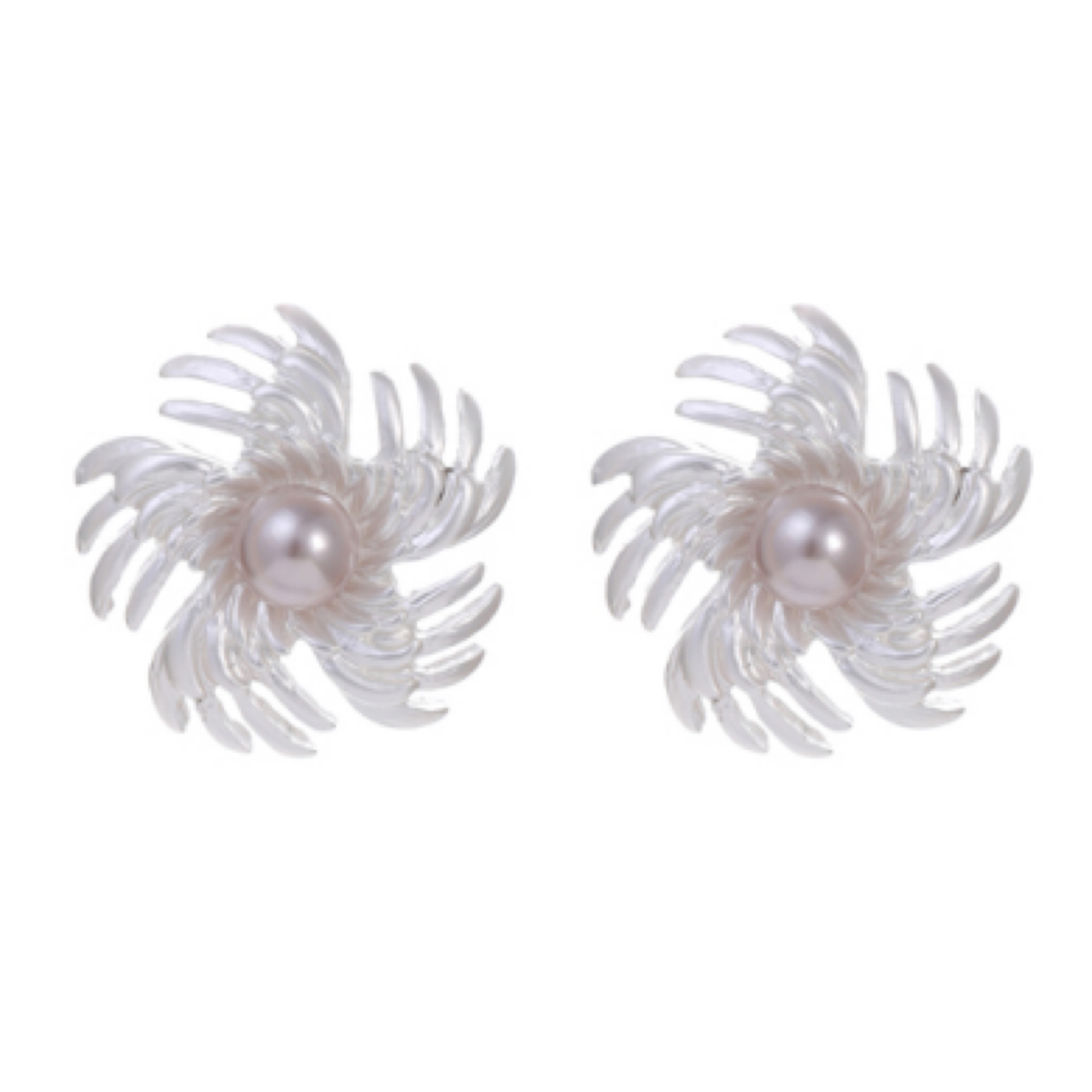 Firework-plated Wheat-ear Ear Studs With A Weathered Vintage Nostalgic Finish photo 2