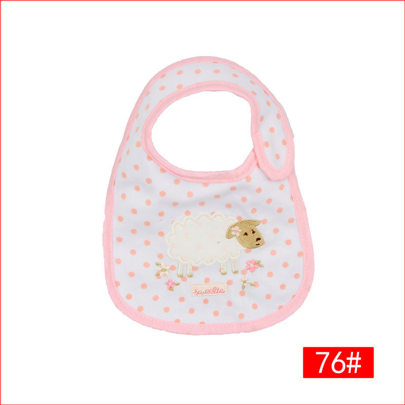 Baby Bib With Printed And Embroidered Design photo 2