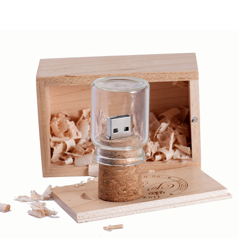 Personalized Wood Lettering Drift Bottle Storage Disk photo 7