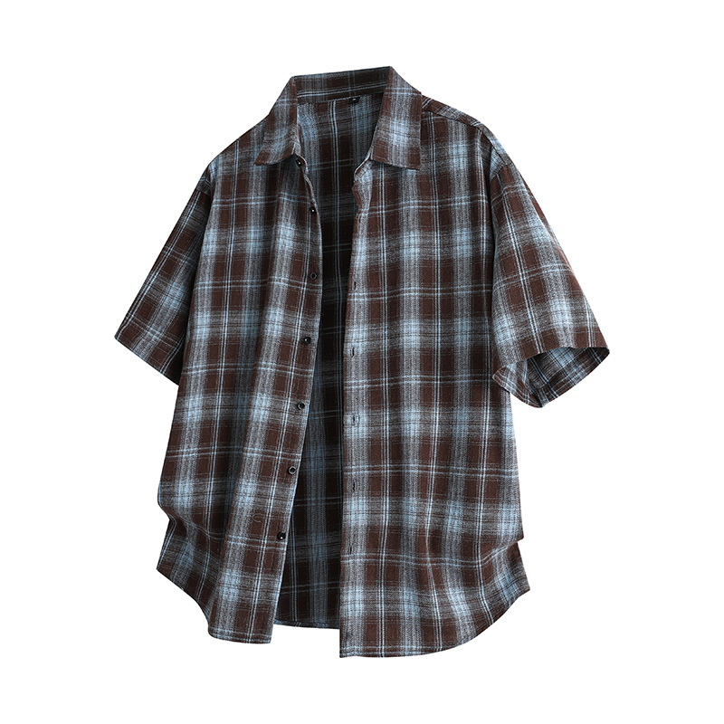 Men's Short-sleeved Plaid Shirt photo 4