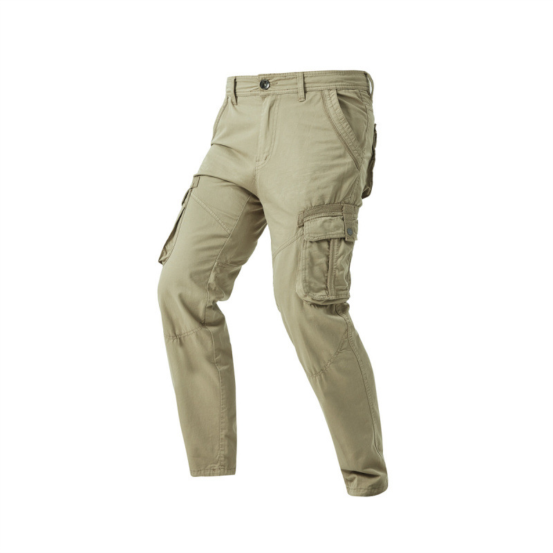 Mens Workwear Multi-Pocket Casual Straight-Leg Outdoor Sports Pants photo 3