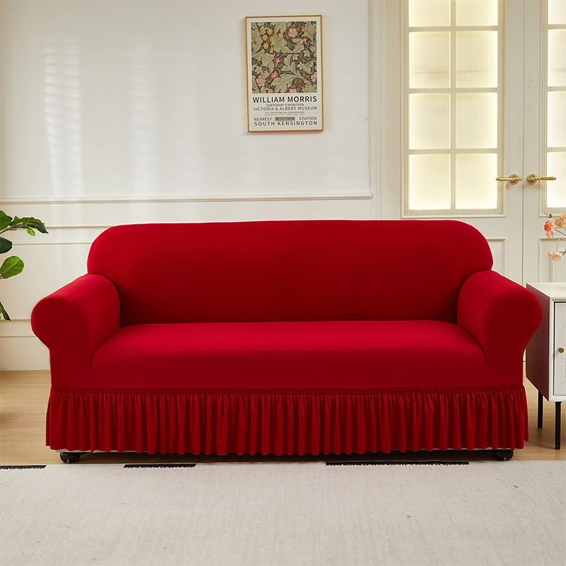 All-inclusive Four-season Fully Covering Elastic Milk Silk Sofa Cover photo 2