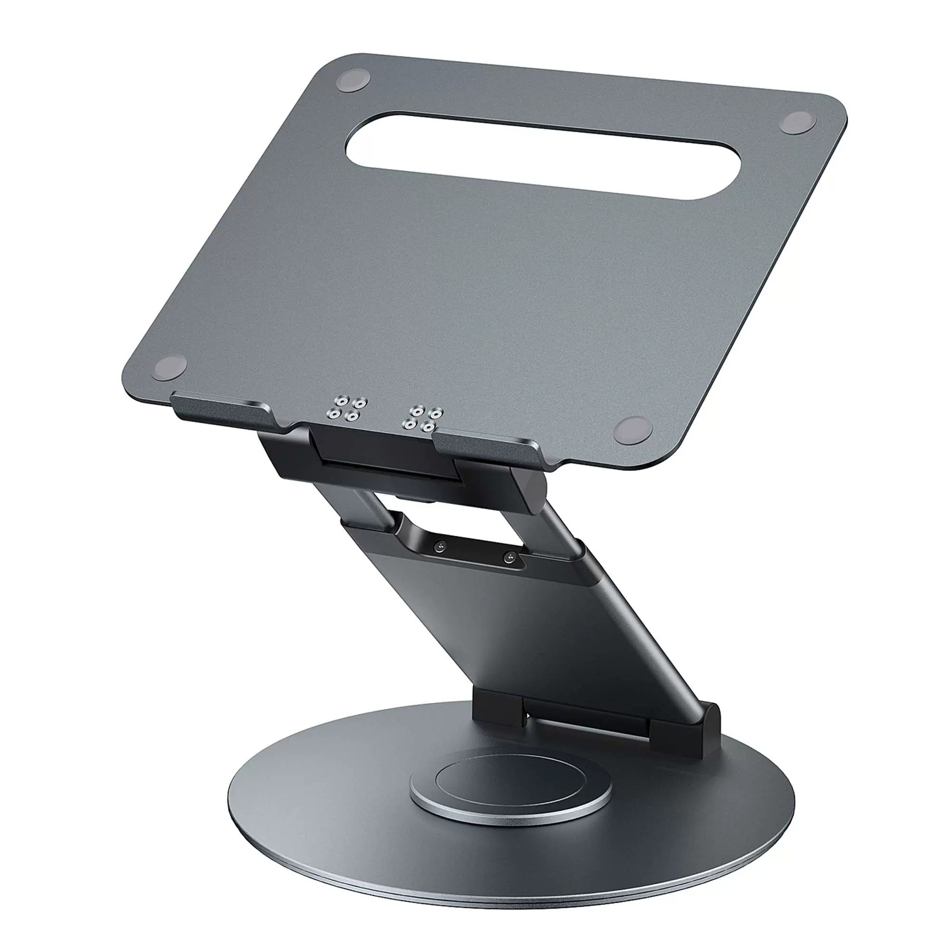 Notebook Bracket Laptop Bracket Aluminum Alloy Desktop Adjustable Base 360-degree Rotation photo 2