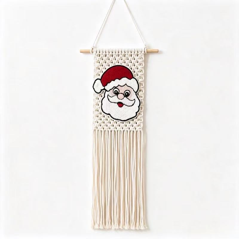Santa Claus Patchwork Woven Small Tapestry photo 3
