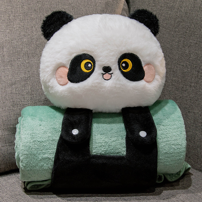 Cartoon 3D Nap Air-conditioning Blanket Roll photo 2