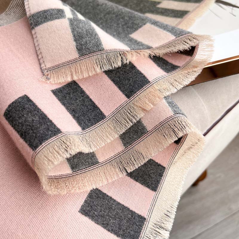 Jacquard Shawl Double-sided Thickened Scarf photo 7