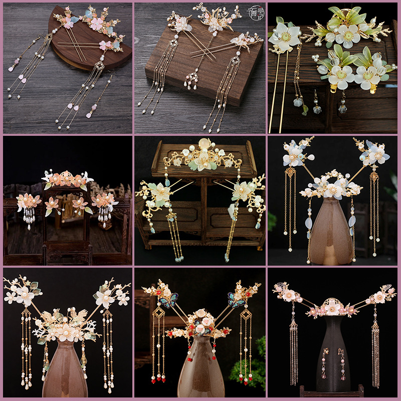 Tassel Full Set Antique Hair Clasp Chinese Style Classical Simplicity Hair Accessories photo 5