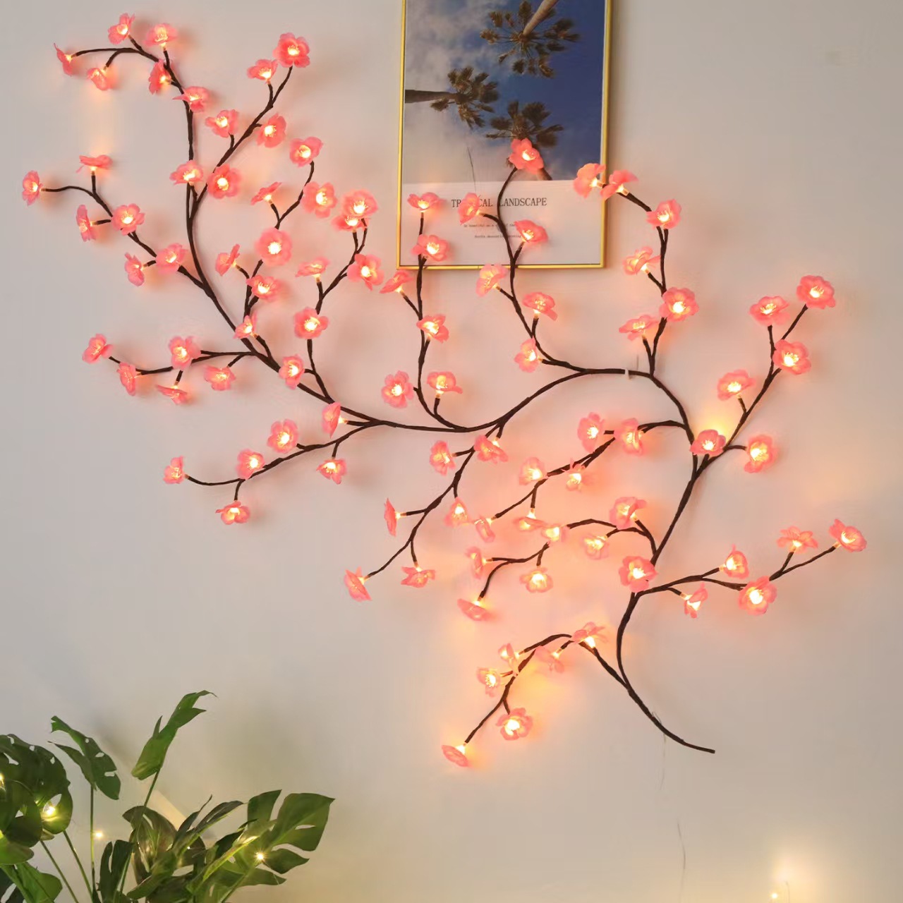 LED Vine Leaf And Flower-shaped Decorative Light String photo 1