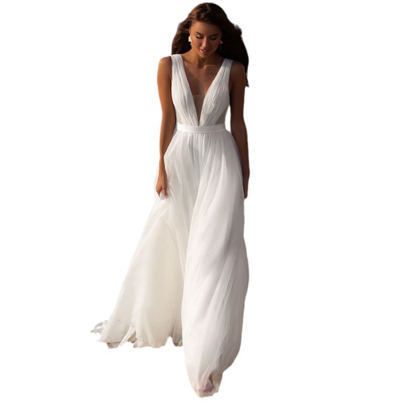 Seaside Outdoor Travel Photoshoot Bride In Wedding Dress photo 5