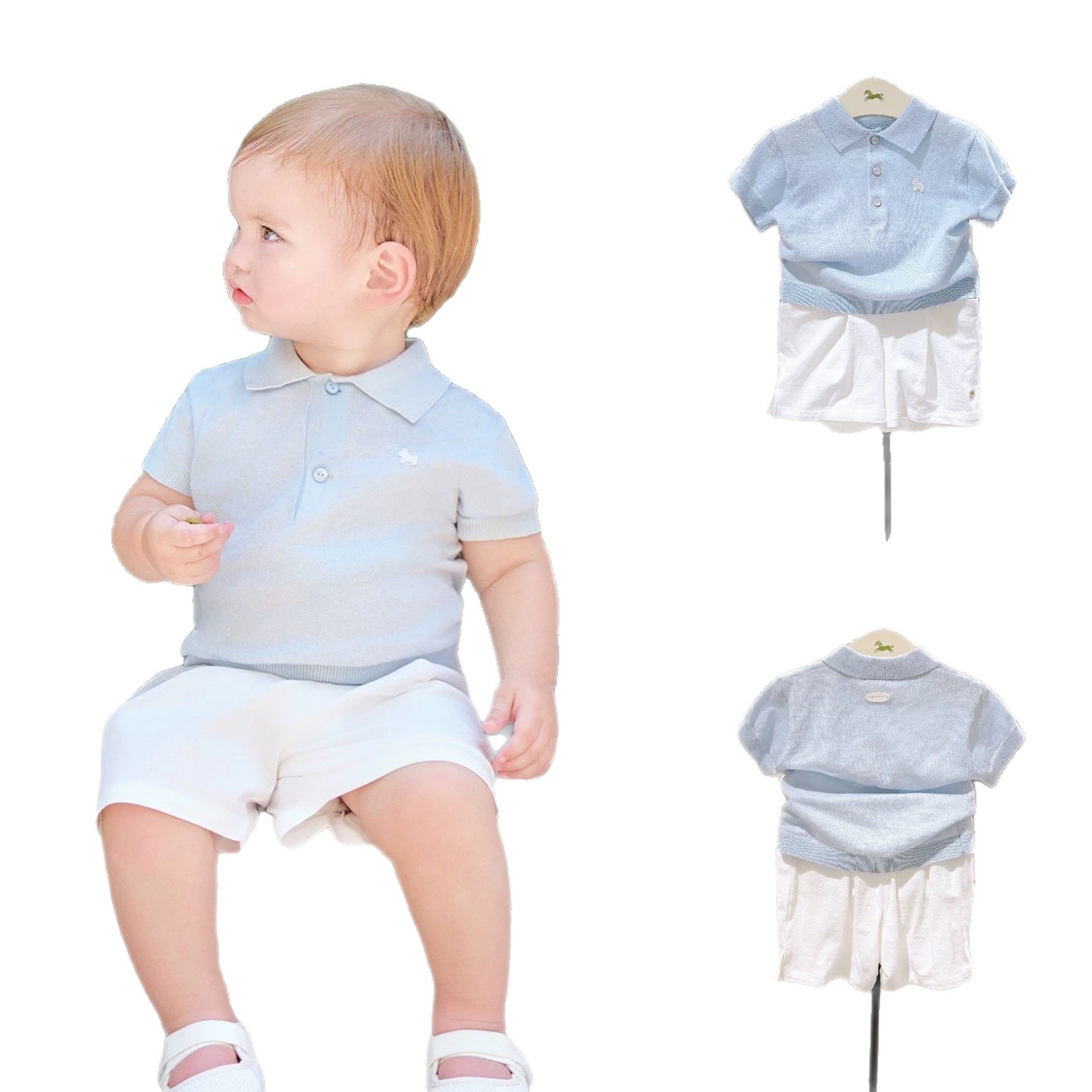 Summer-style Children's Simple Lapel Casual photo 2