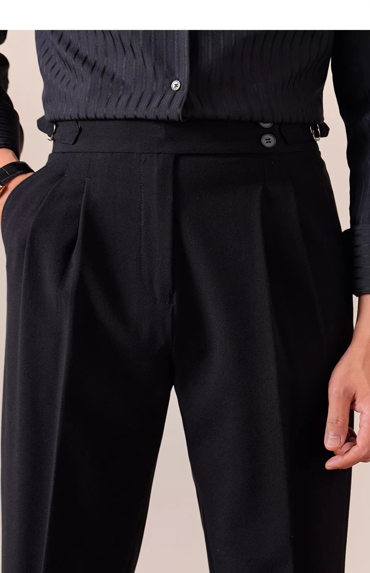 Men's Italian Men's Neapolitan Suit Pants photo 4
