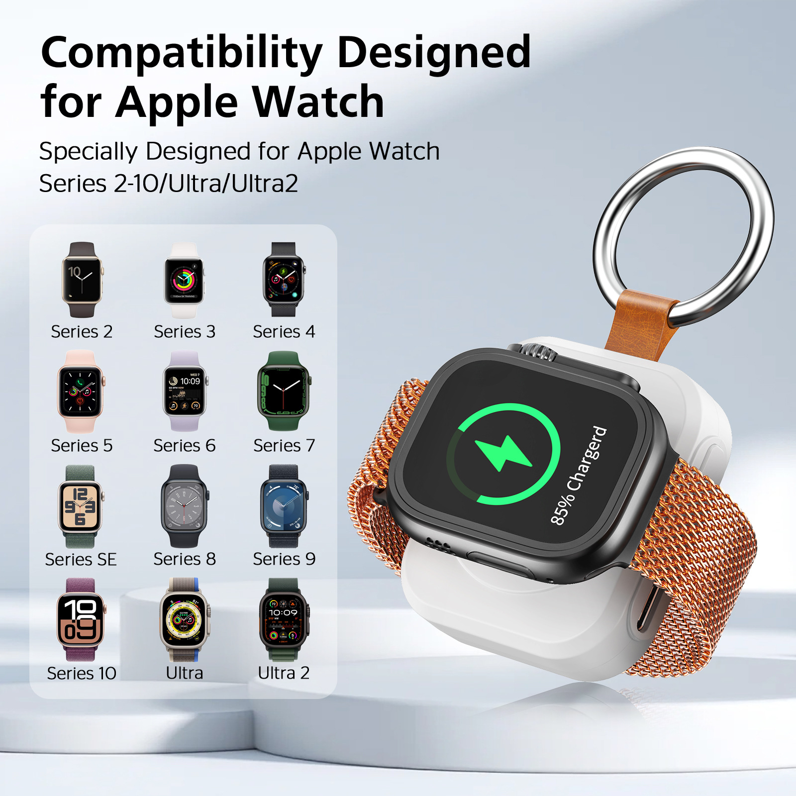 Smartwatch Portable Magnetic Wireless Charger photo 6