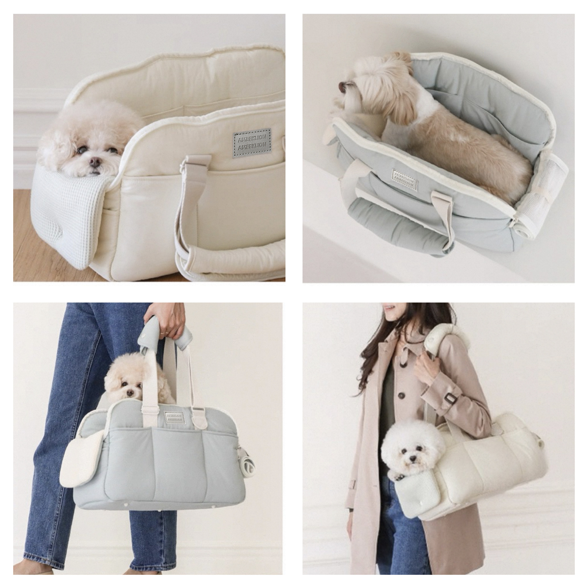 Large Capacity Pet Shoulder Bag - Portable Breathable Carrier for Cats and Dogs - Lightweight Travel Tote with Adjustable Strap photo 6