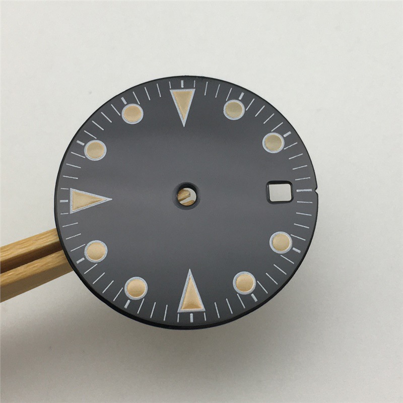 Seiko-modified Watch Dial With Luminous Numerals photo 3