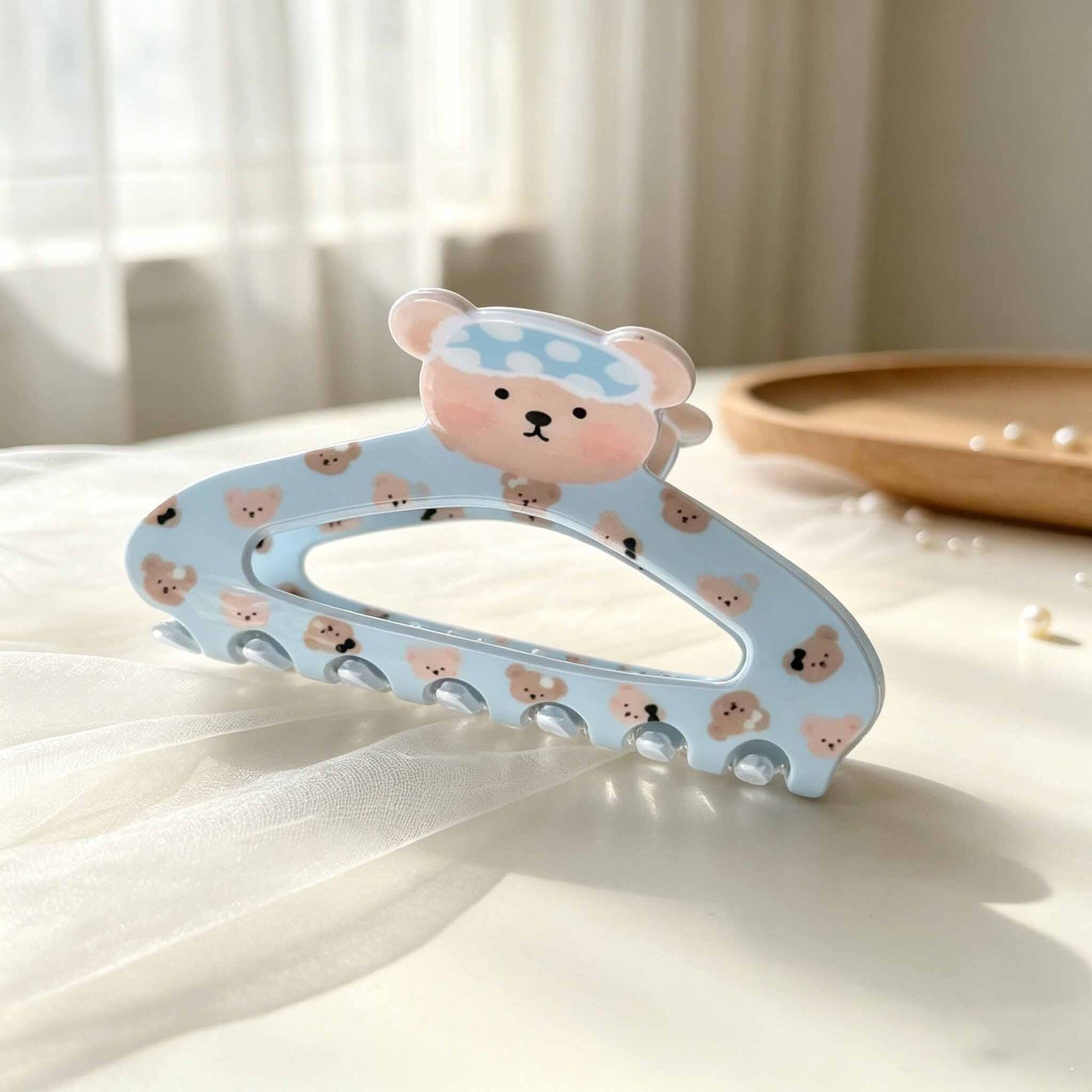 Sweet And Cute Little Bear Hair Clip For Buns photo 3